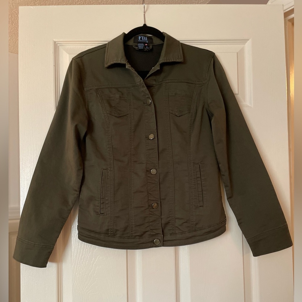 Medium weight denim jacket.